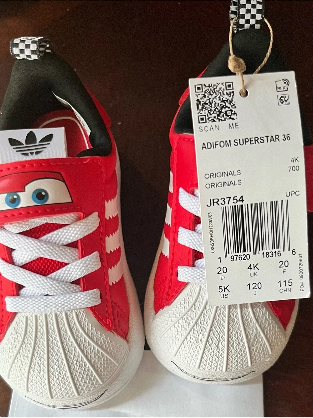 Lightning McQueen adifoams for Toddler 5c